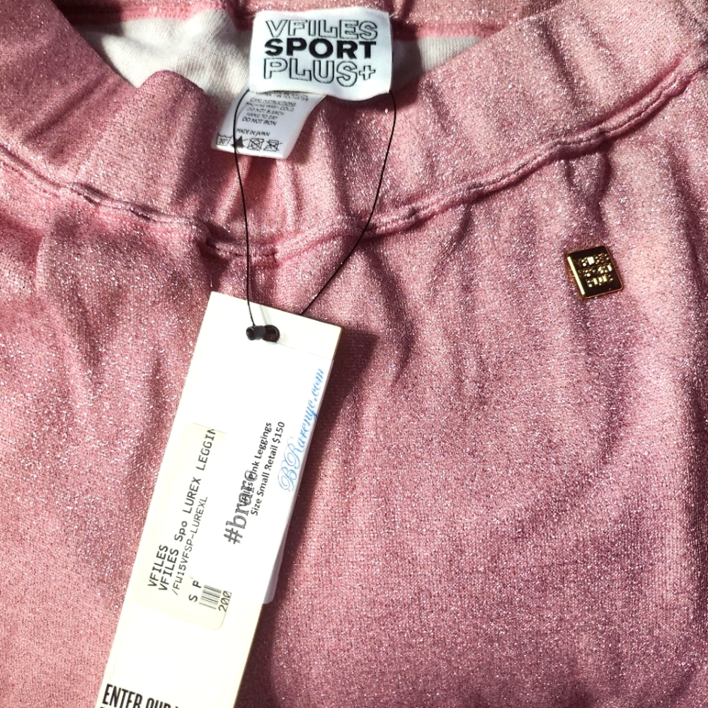 VFILESSPORTPLUS pink lurex leggings